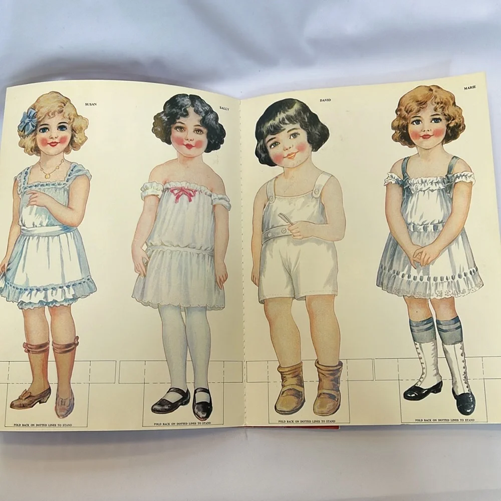 Set of 2 1983 Uncut Cut-out Paper Doll Books